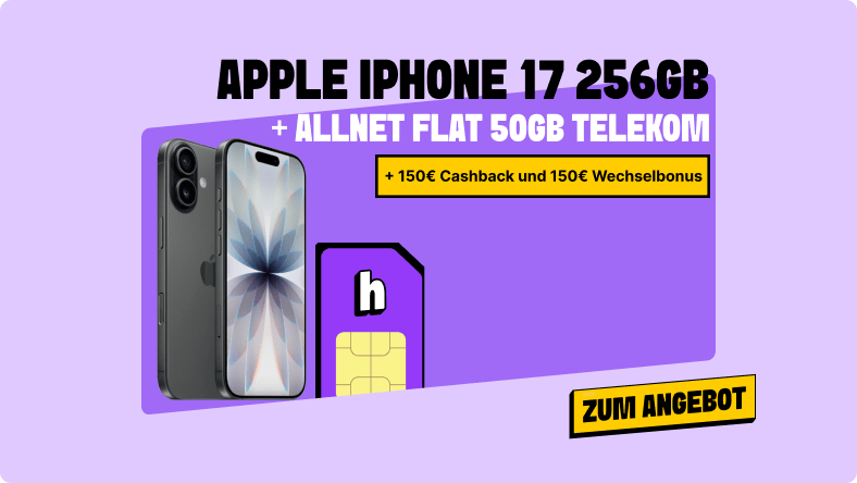 Apple iPhone 17 jetzt zum Aktionspreis