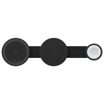 Anker MagGo 3-In-1 Klappbar Kabelloses Schnellladegerät Schwarz