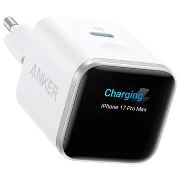 Anker Nano USB-C Schnellladegerät 45W mit Display Weiß