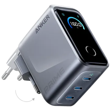 Anker Prime 3-USB-C Schnellladegerät 160W Silber