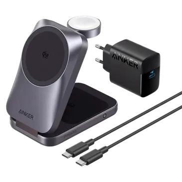 Anker Prime MagGo 3-In-1 Kabelloses Ladegerät 25W Schwarz