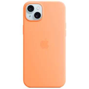 Apple MagSafe Silikon Back Cover Orange Apple iPhone 15 Plus