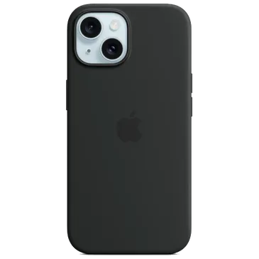 Apple MagSafe Silikon Back Cover Schwarz Apple iPhone 15