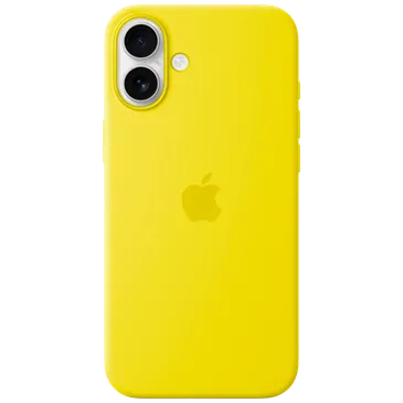 Apple Silikon Back Cover Gelb MagSafe Apple iPhone 16 Plus