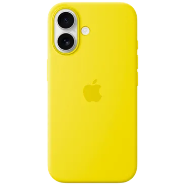 Apple Silikon Back Cover Gelb MagSafe Apple iPhone 16
