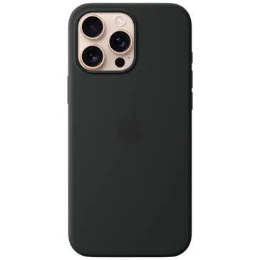 Apple Silikon Back Cover Schwarz MagSafe Apple iPhone 16 Pro Max