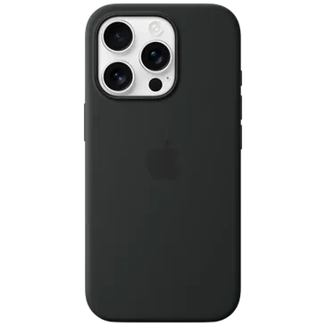 Apple Silikon Back Cover Schwarz MagSafe Apple iPhone 16 Pro