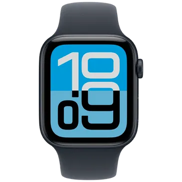 Apple Watch SE 3 44mm Dunkelblau (Dunkelblaues Gummi Armband S/M)