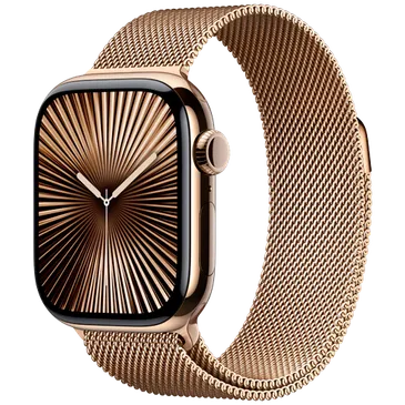 Apple Watch Series 10 4G 42mm Gold Titanium (Goldenes Milanaiseband)