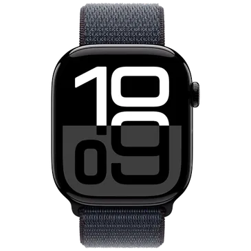 Apple Watch Series 10 4G 46mm Schwarz (Schwarzes Nylon Armband)