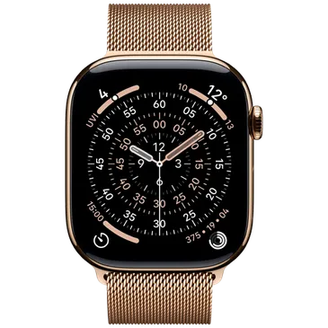 Apple Watch Series 11 46mm 5G Gold Titanium (Goldenes Milanaiseband M/L)