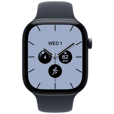 Apple Watch Series 12 46mm 5G Dunkelblau Keramiek (Dunkelblaues Gummi Armband M/L)