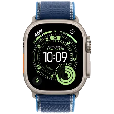 Apple Watch Ultra 3 49mm Titanium (Blaues Textilarmband M/L)