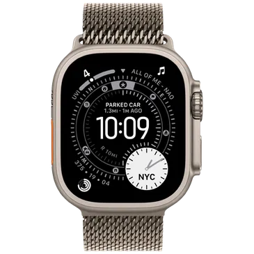 Apple Watch Ultra 3 49mm Titanium (Titanium Milanese Armband M)