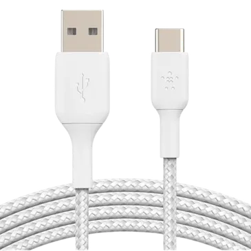 Belkin Boost Charge USB-C Geflochtenes Kabel 1 Meter Weiẞ