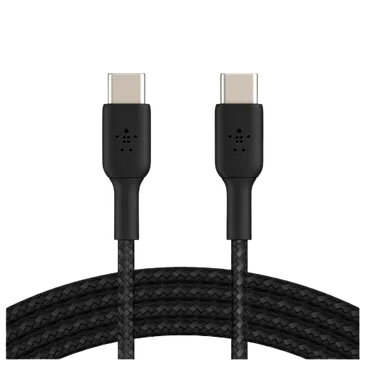 Belkin Boost Charge USB-C – USB-C Geflochtenes Kabel 1 Meter Schwarz