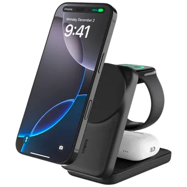 Belkin Ultracharge 3-In-1 Kabelloses Ladegerät 25W Schwarz