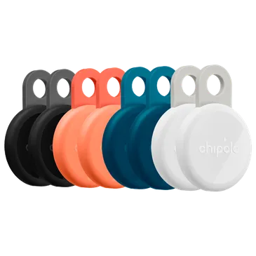 Chipolo LOOP Schwarz/Weiß/Blau/Orange 8-Pack