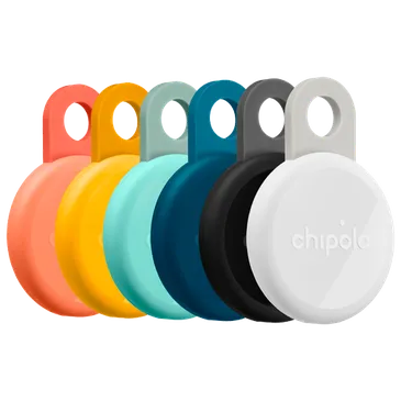 Chipolo LOOP Schwarz/Weiß/Orange/Blau/Gelb/Minze 6-Pack