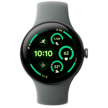 Google Pixel Watch 3 45mm Grau (Graues Armband)