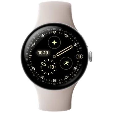 Google Pixel Watch 4 4G 45mm Silber (Beige Armband)