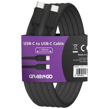 Grab 'N Go USB-C Kabel 1 Meter Schwarz