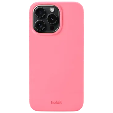 Holdit Silikon Back Cover Rosa Apple iPhone 15 Pro Max