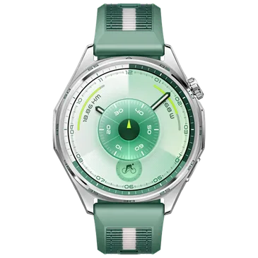 Huawei Watch GT 6 46mm Silber (Grünes Armband)