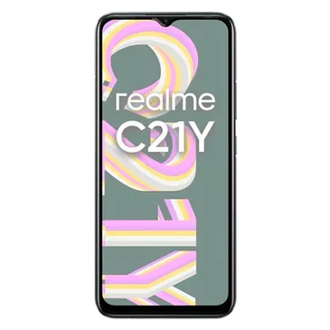Just in Case Full Cover Tempered Glass Screenprotector Schwarz Realme C21Y