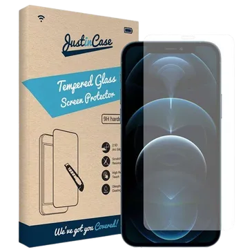 Just in Case Gehärtetes Glas Clear Displayschutzfolie Apple iPhone 12/12 Pro