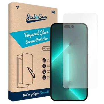 Just in Case Gehärtetes Glas Clear Displayschutzfolie Apple iPhone 14 Pro