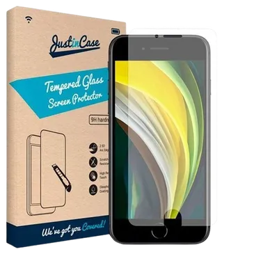 Just in Case Gehaertetes Glas Durchsichtige Displayschutzfolie Apple iPhone SE 2020/2022