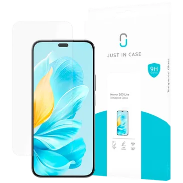 Just in Case Gehärtetes Glas Clear Displayschutzfolie Honor 200 Lite