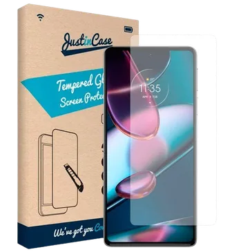 Just in Case Gehärtetes Glas Clear Displayshutzfolie Motorola Edge 30 Pro