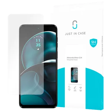 Just in Case Gehärtetes Glas Clear Displayschutzfolie Motorola Moto G14/G54/G54 Power