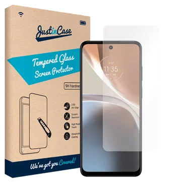 Just in Case Gehärtetes Glas Clear Displayschutzfolie Motorola Moto G32
