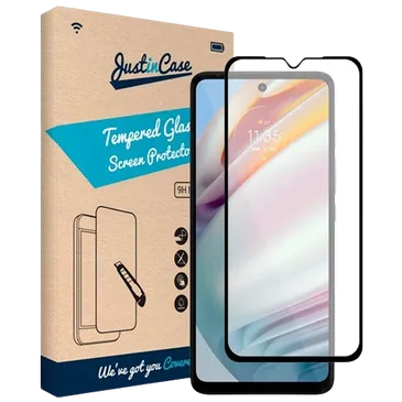 Just in Case Gehärtetes Glas Durchsichtige Displayschutzfolie Motorola Moto G60