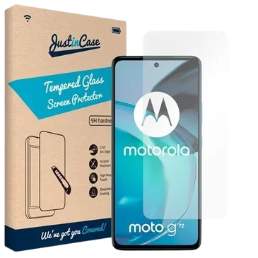 Just in Case Gehärtetes Glas Clear Displayschutzfolie Motorola Moto G72