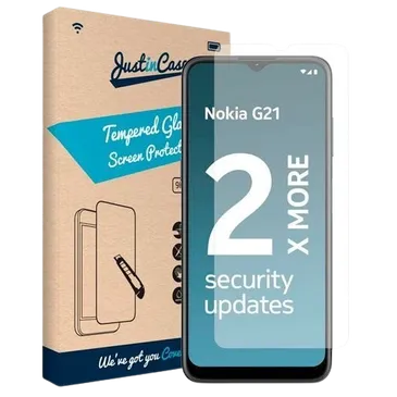 Just in Case Gehaertetes Glas Durchsichtige Displayschutzfolie Nokia G11/G21