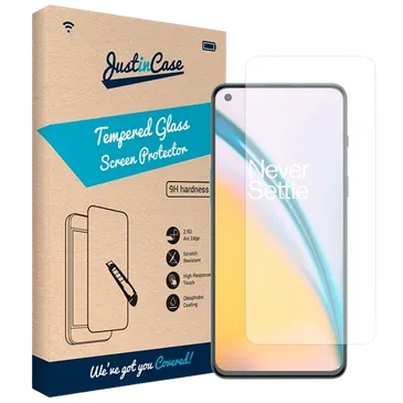 Just in Case Gehärtetes Glas Clear Durchsichtige Displayschutzfolie Oneplus Nord 2