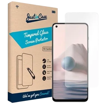 Just in Case Gehaertetes Glas Durchsichtige Displayschutzfolie OnePlus Nord 2T