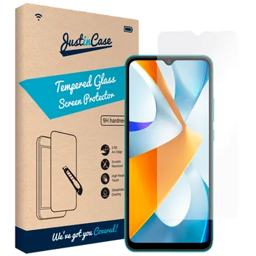 Just in Case Gehärtetes Glas Clear Displayschutzfolie Poco C40