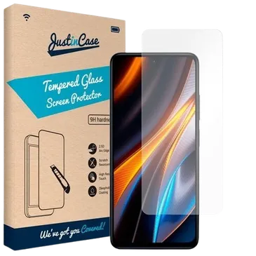 Just in Case Gehärtetes Glas Clear Displayschutzfolie Poco X4 GT
