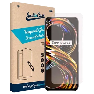 Just in Case Gehärtetes Glas Clear Displayschutfolie Realme 8i