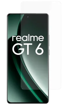Just in Case Gehärtetes Glas Clear Displayschutzfolie Realme GT 6