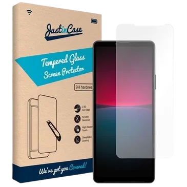 Just in Case Gehaertetes Glas Durchsichtige Displayschutzfolie Sony Xperia 10 IV