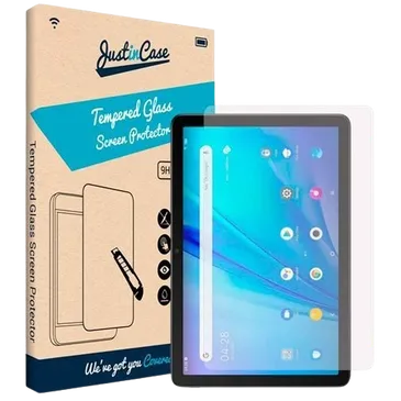 Just in Case Gehaertetes Glas Durchsichtige Displayschutzfolie TCL Tab 10s