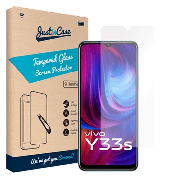 Just in Case Gehärtetes Glas Clear Displayschutzfolie vivo Y33s
