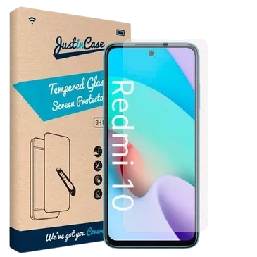 Just in Case Gehaertetes Glas Durchsichtige Displayschutzfolie Xiaomi Redmi 10/10 (2022)
