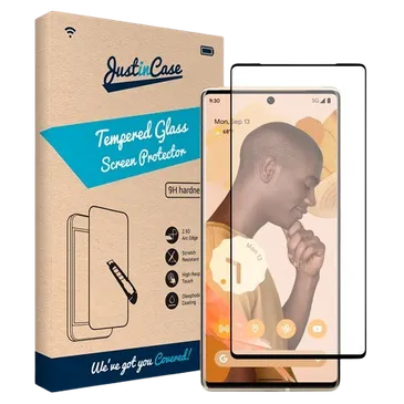 Just in Case Tempered Glass Edge to Edge Screenprotector Google Pixel 6